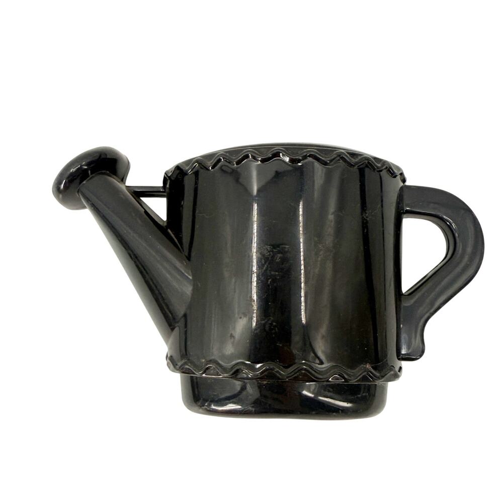 vintage plastic black Tea Kettle teapot Wall Pocket small planter vase